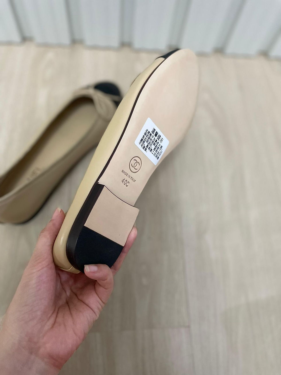 Thumbnail: Chanel RIbbon Flat Shoes