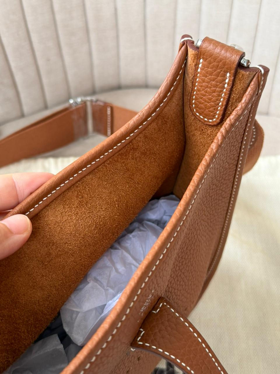 Thumbnail: Hermes Evelyn E23 Full Handmade