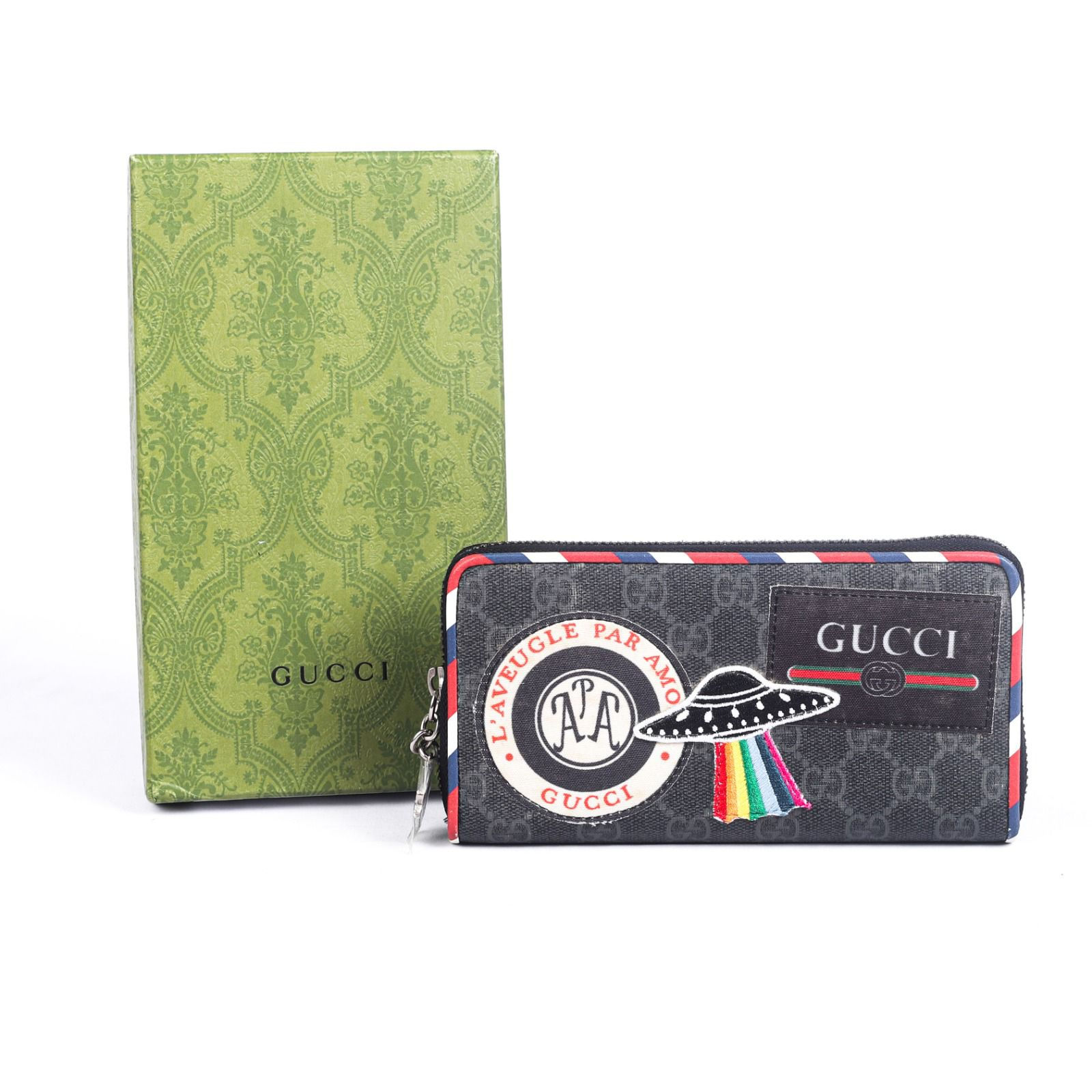 Gucci Round Zip Wallet Courier Supreme