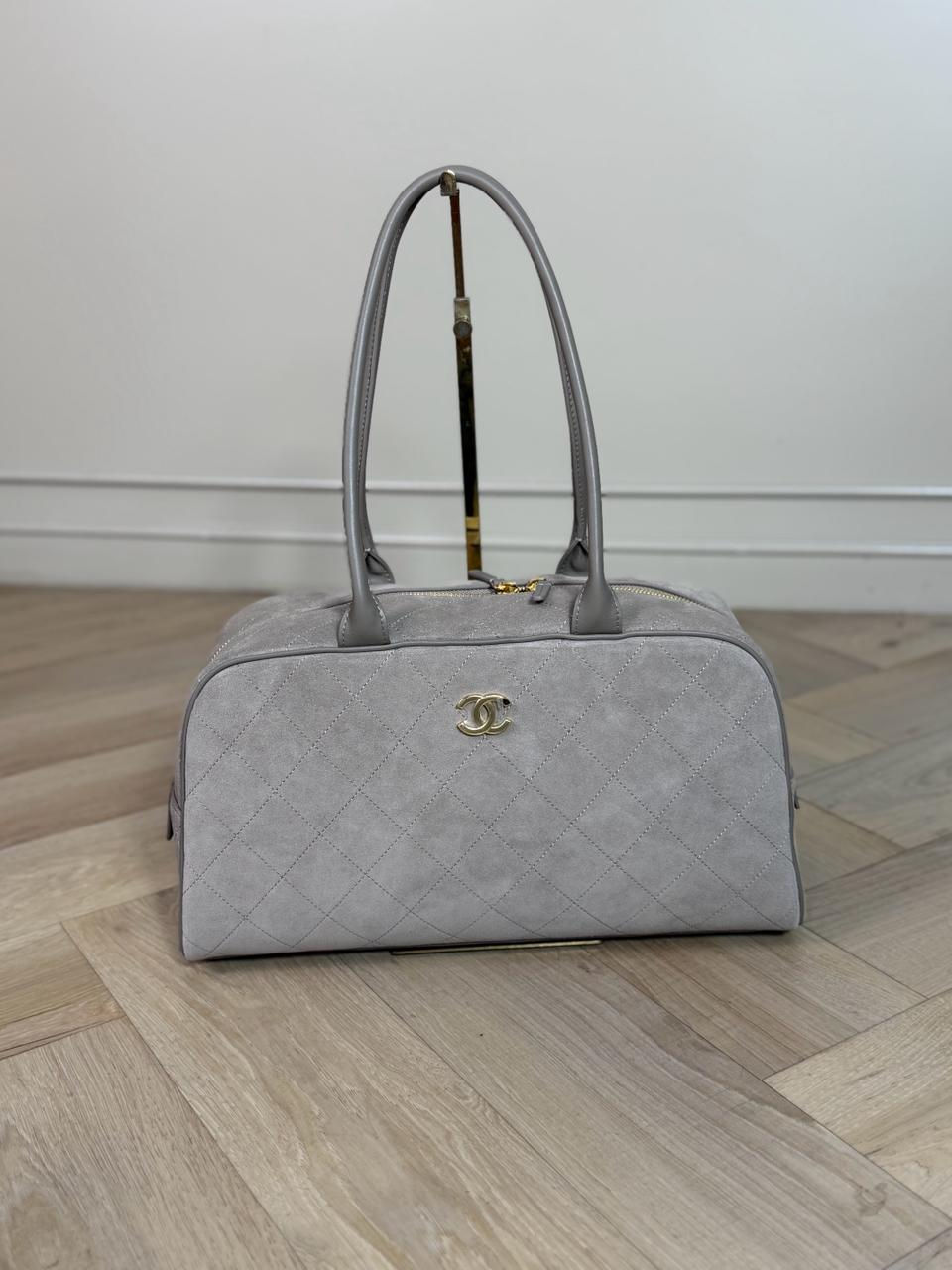 Chanel Bowling 2026 East West Suede Leather