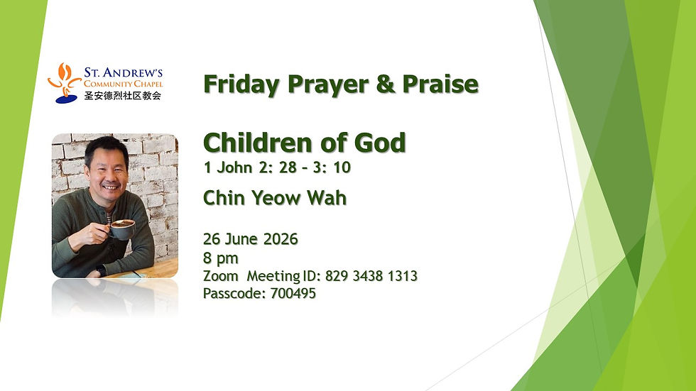 260626 Friday Prayer & Praise