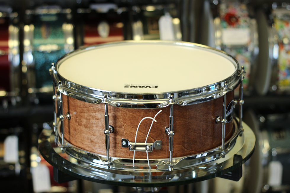 Thumbnail: Edg Drumworks Custom 14" x 5.5" Coyote Brown Snare Drum