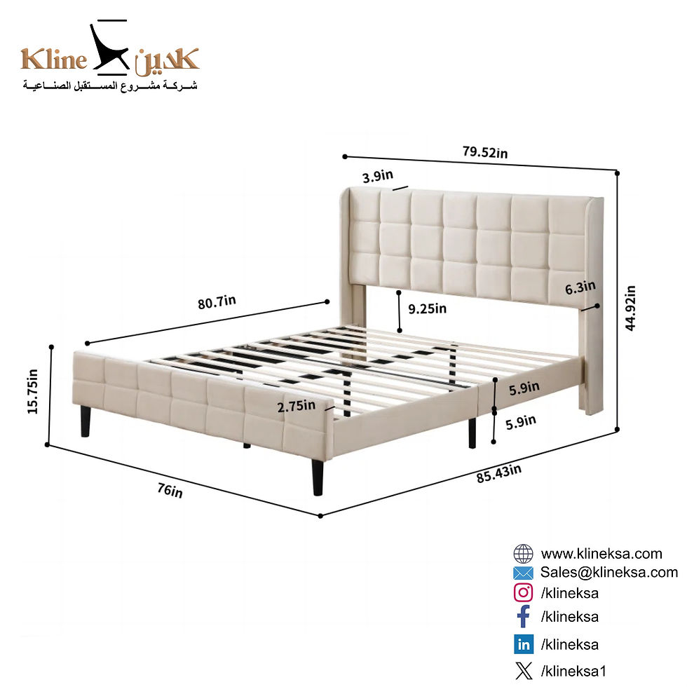 Thumbnail: Upholstered Wingback Bed