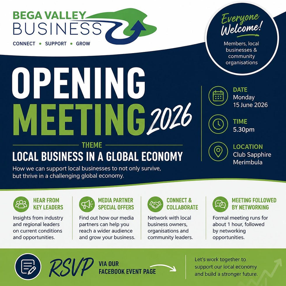 Bega Valley Business Opening Meeting