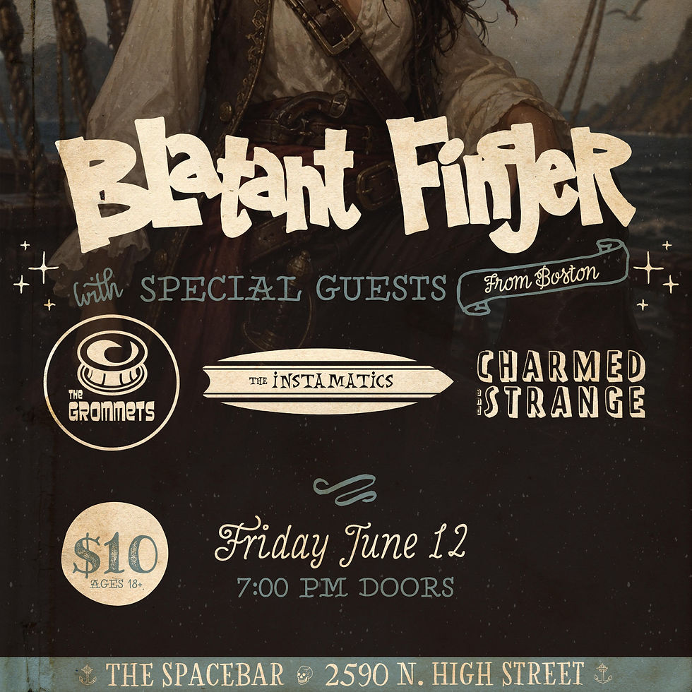 Blatant Finger, The Instamatics, Charmed & Strange, The Grommets