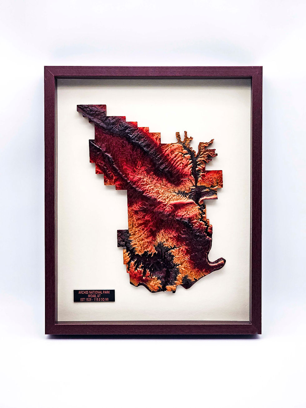 Thumbnail: Arches National Park Topography Shadowbox