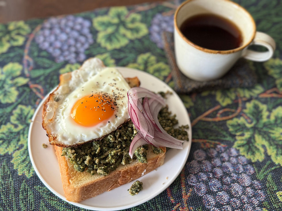 パスタで余ったソースはトーストに