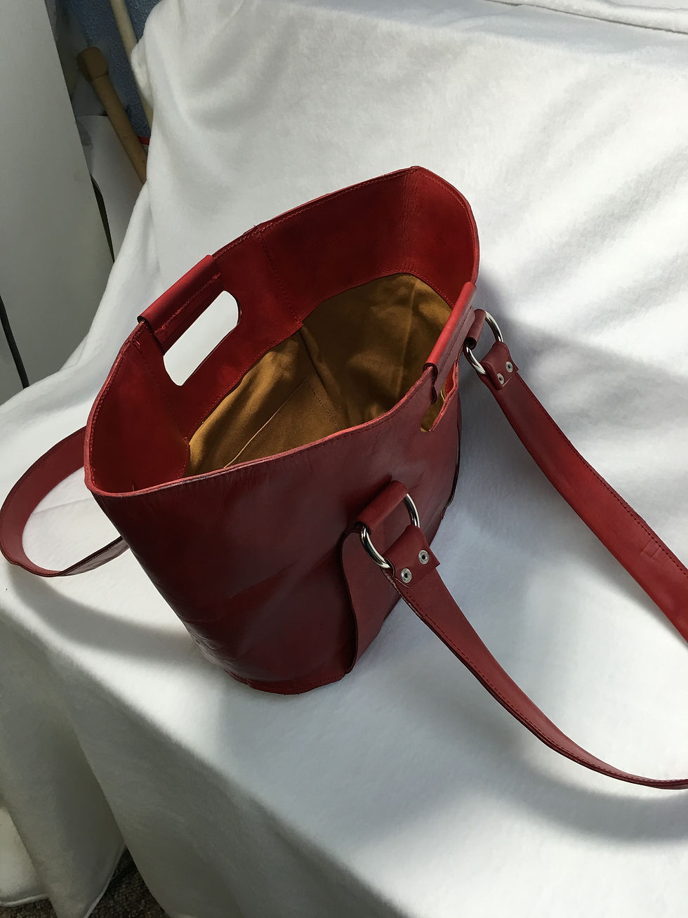 Thumbnail: Beautiful hand made Leather handbag. Made to order