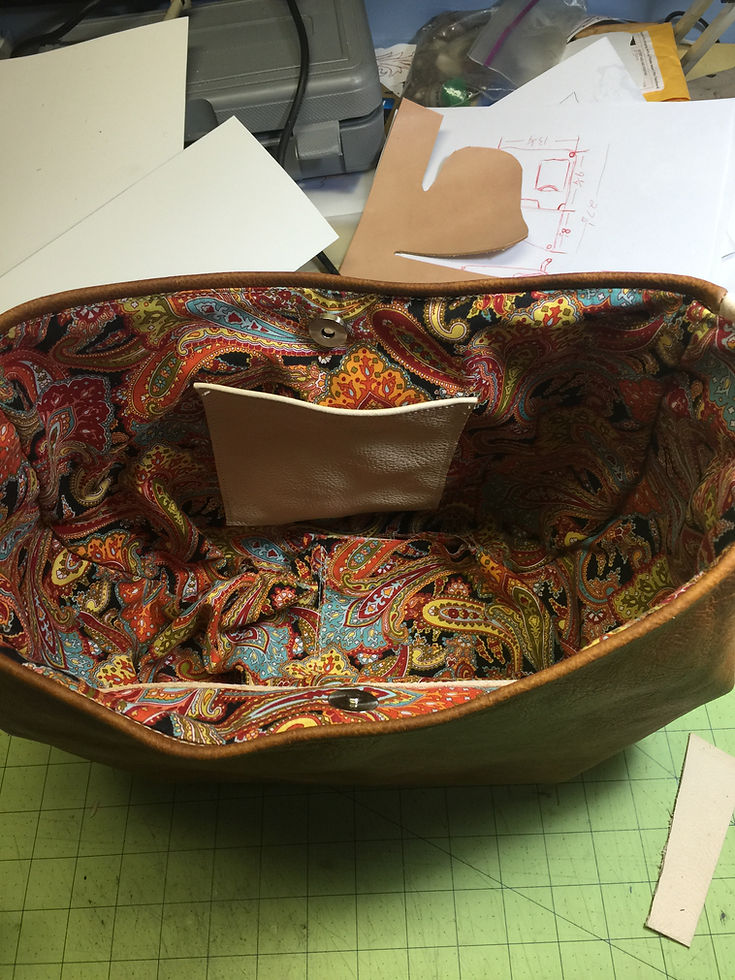 Thumbnail: beautiful hand made Leather handbag. Made to order