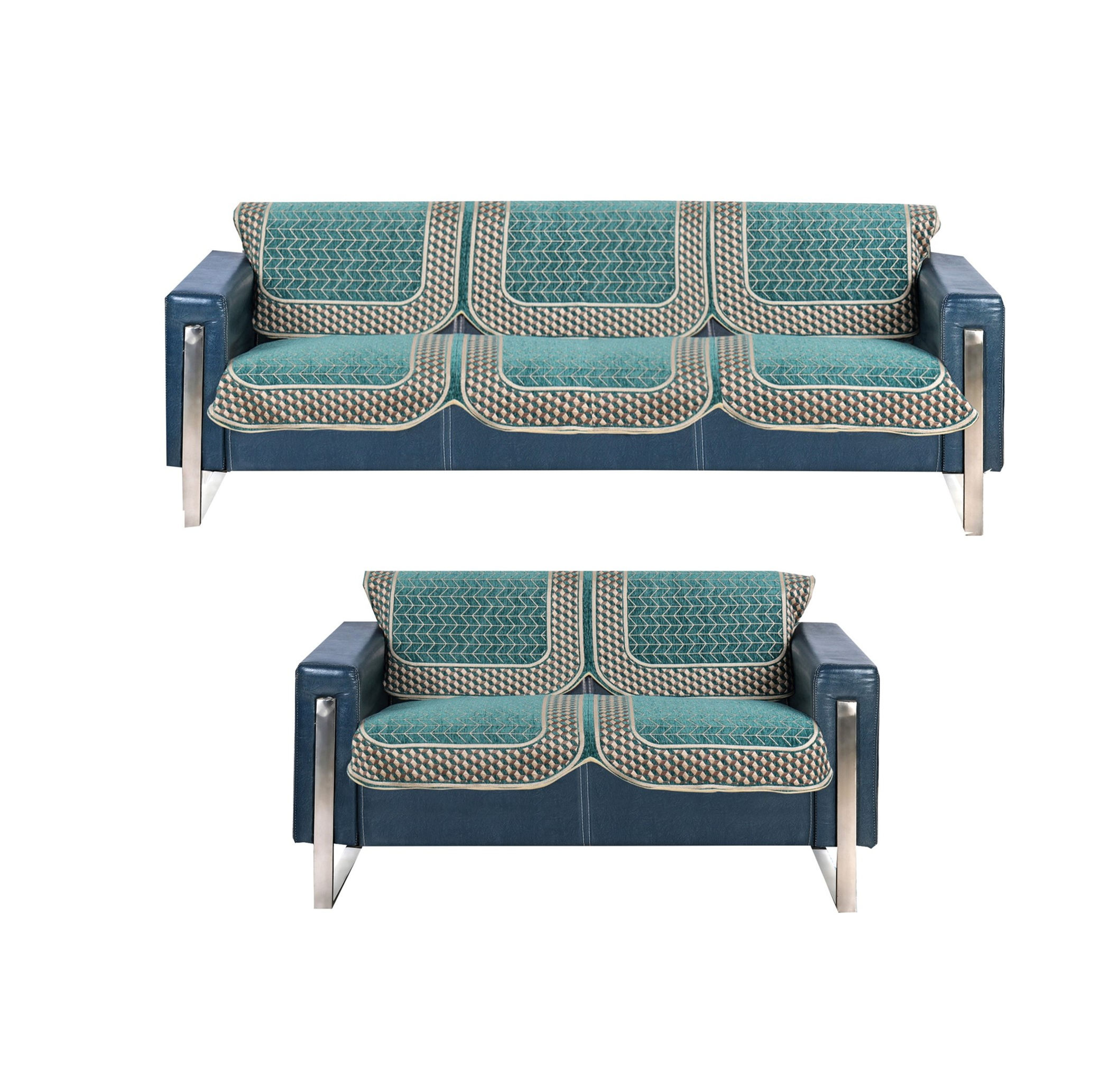 The Furnishers Premium Chenille Woven Anti-Slip 3+2 Seater Sofa Cover