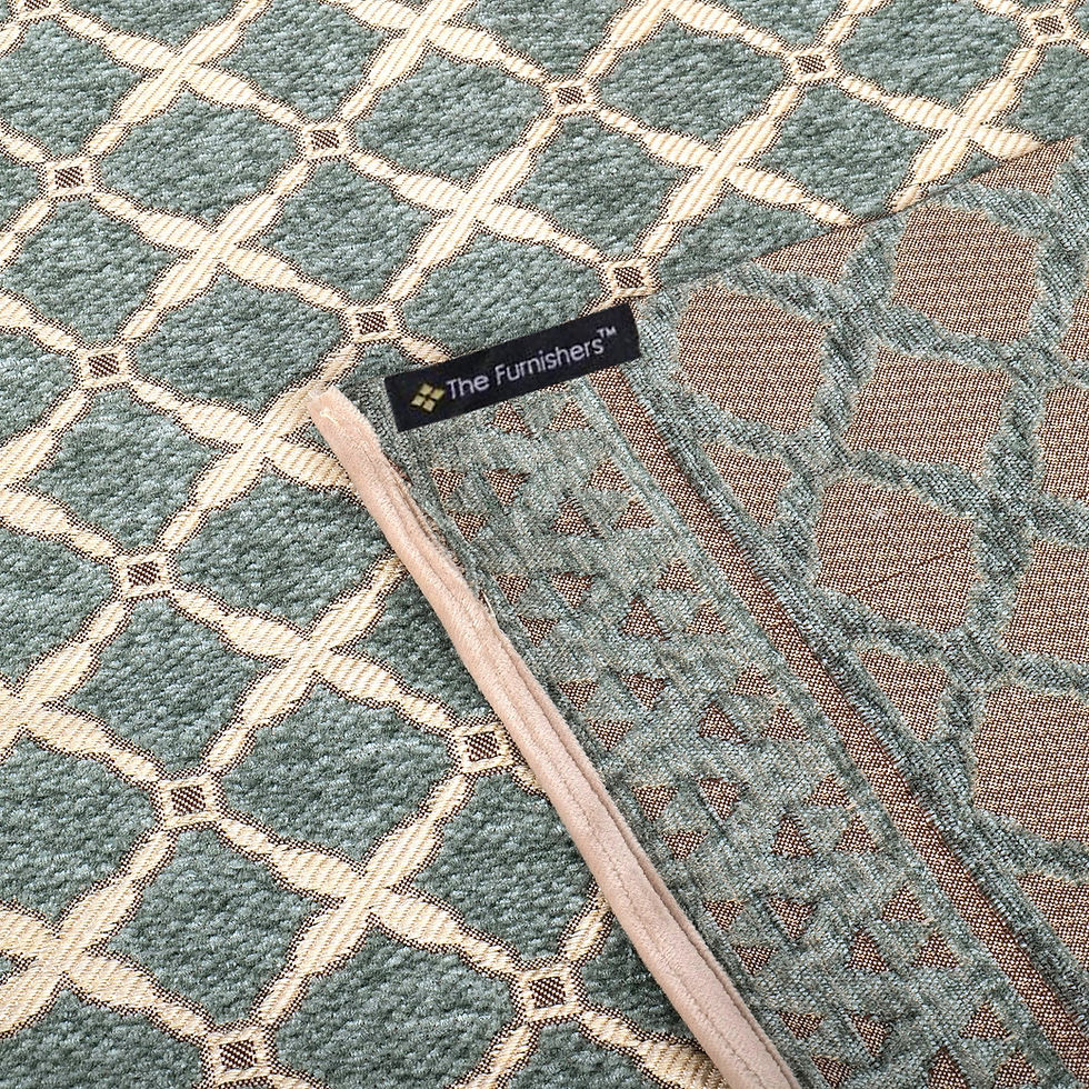Thumbnail: The Furnishers Premium Chenille Woven Anti-Slip 7 Seater - Teal