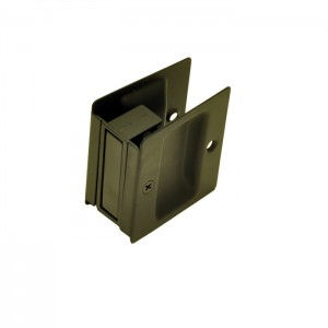 Pocket Sliding Door Lock Matte Black