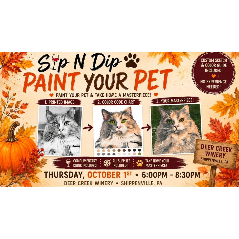 Paint Your Pet at Deer Creek Winery Shippenville, PA