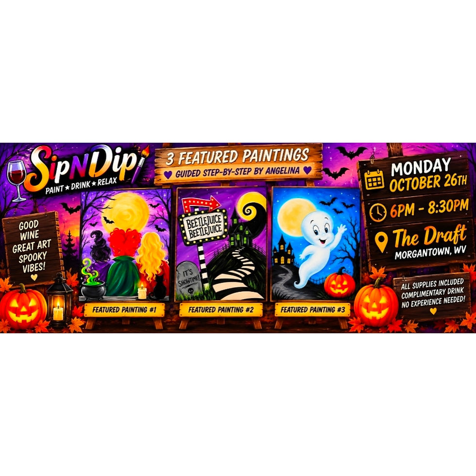 Sip N Dip with Angelina at Draft in Morgantown, WV