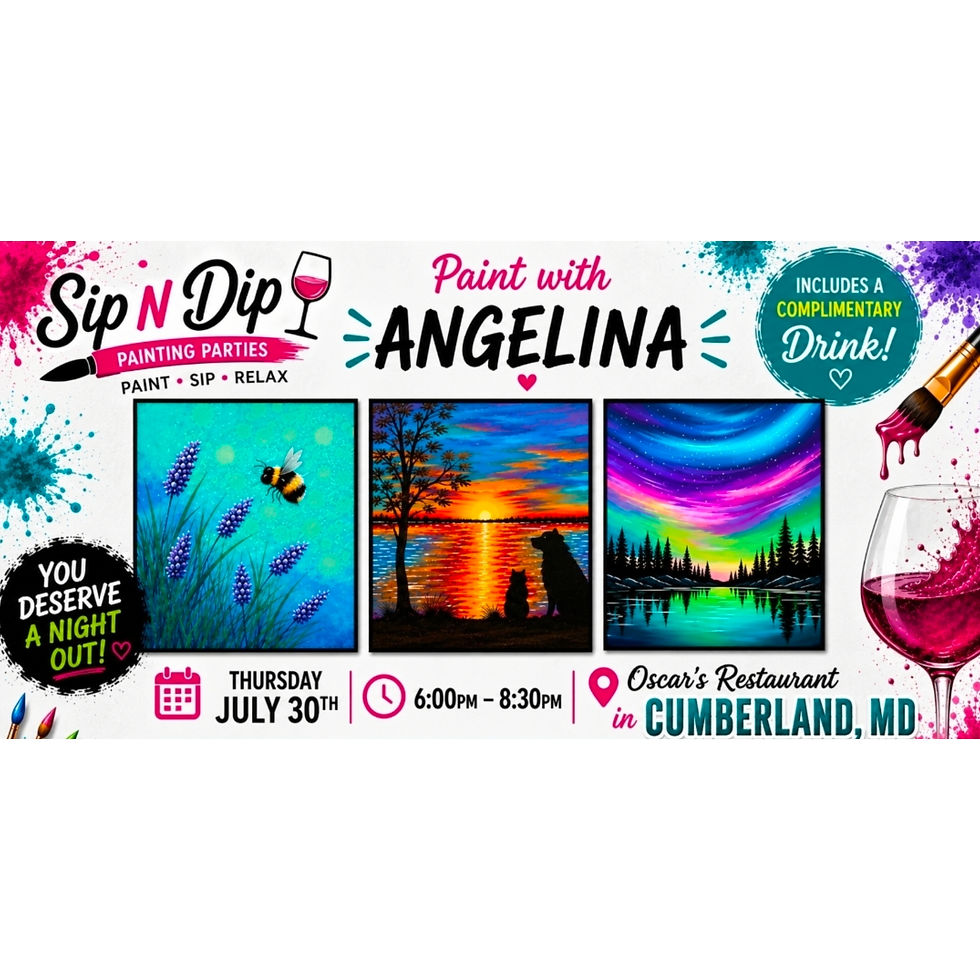 Sip N Dip with Angelina Jegede at Oscars in Cumberland, MD