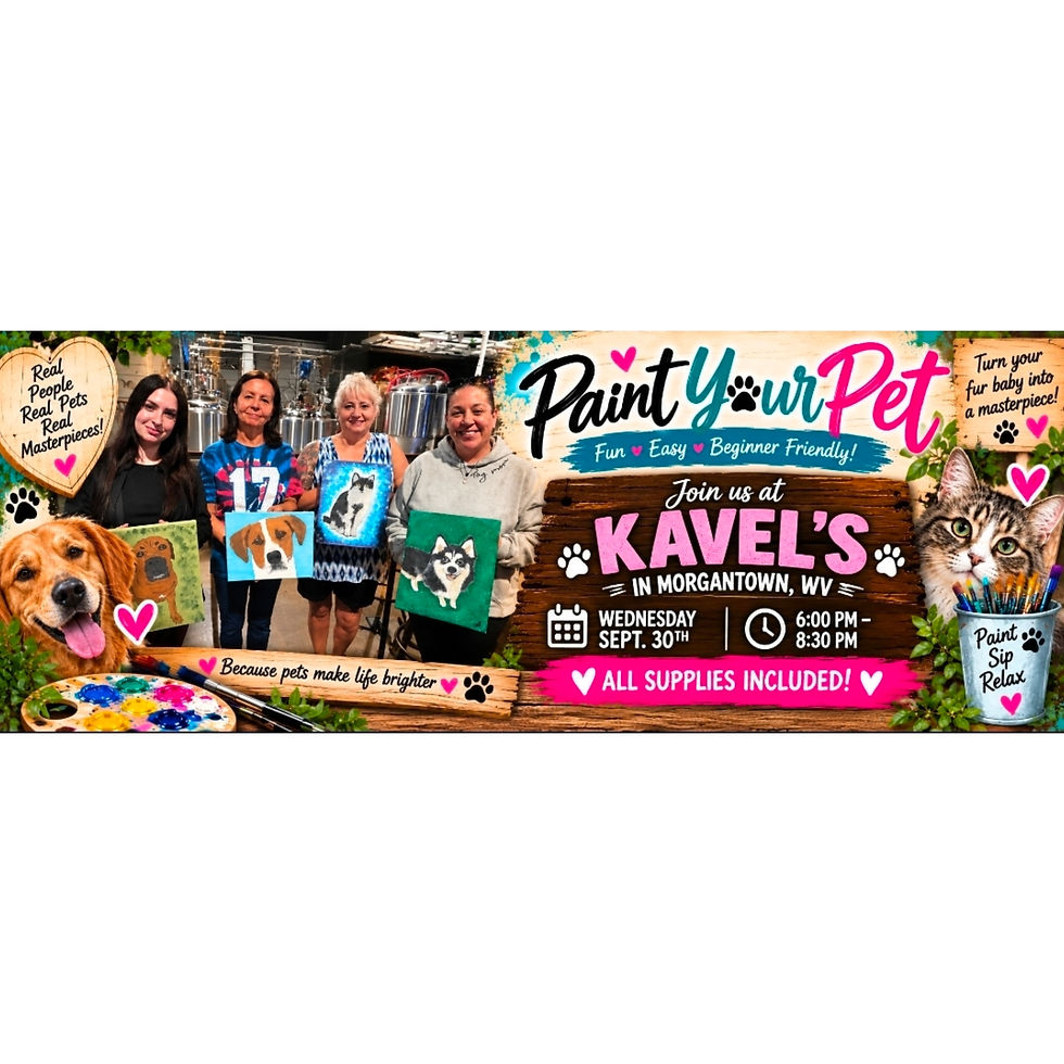 Paint Your Pet at Kavel's in Morgantown, WV