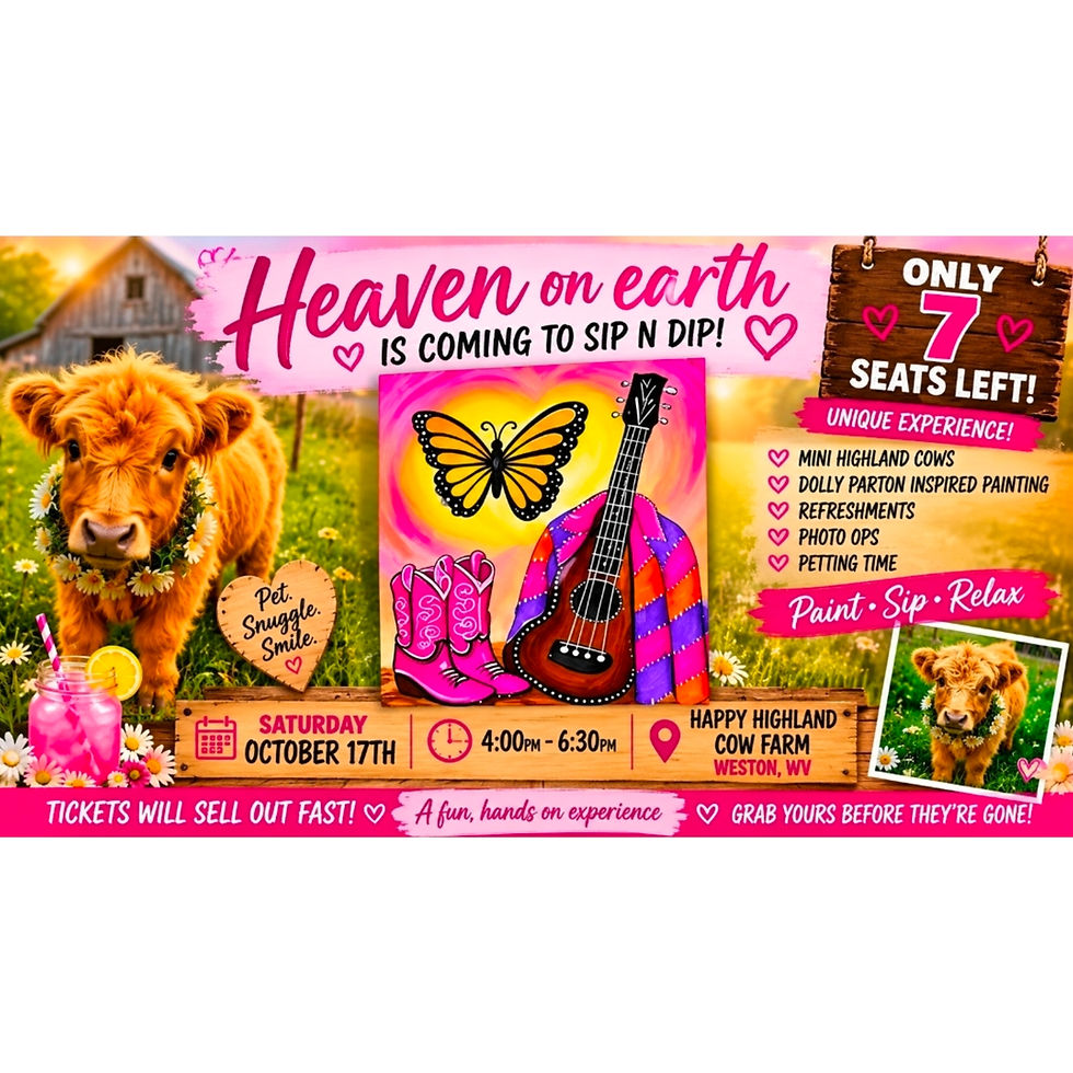 *Special Event* Heaven on Earth Dolly Tribute - Paint with Daisy the Mini Highland Cow