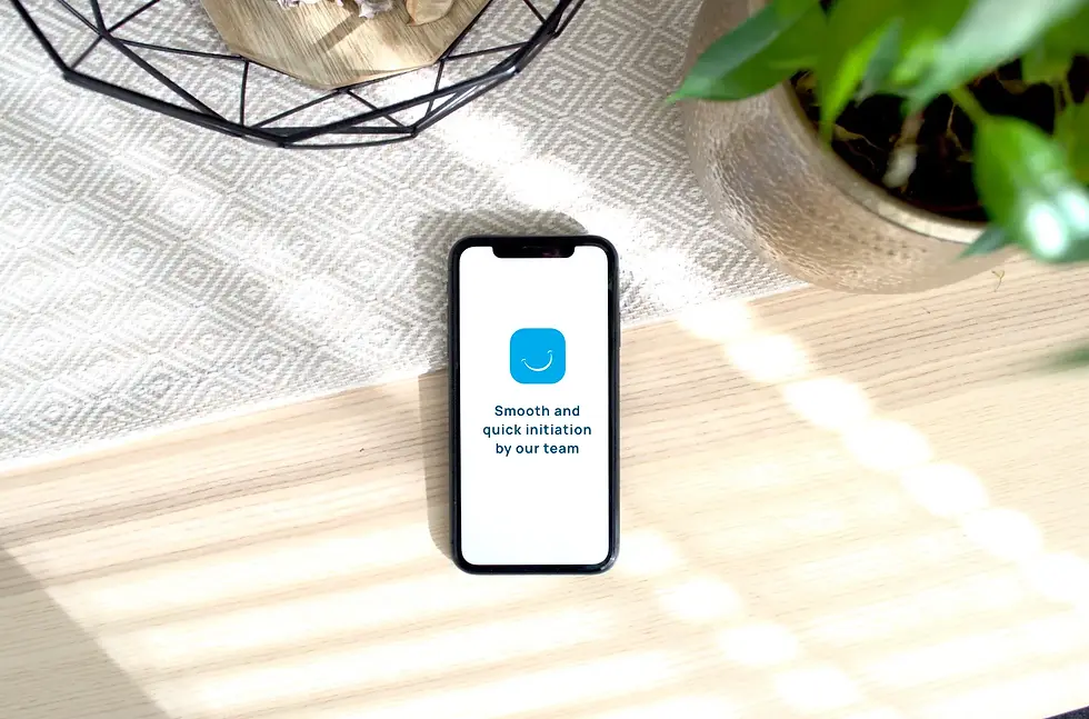 onboarding on mobile phone