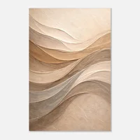 Abstract Earth Tone Sculptural Waves – Minimalist - Image 9