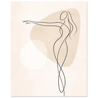 Fine Line Art Poster - Woman - Image 14
