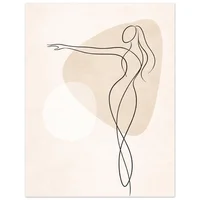 Fine Line Art Poster - Woman - Image 9