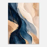 Abstract Deep Blue Flow - Image 1