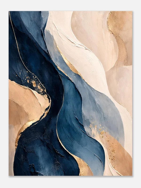 Abstract Deep Blue Flow