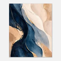 Abstract Deep Blue Flow - Image 4