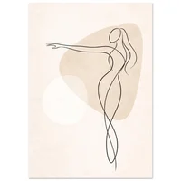 Fine Line Art Poster - Woman - Image 8