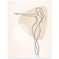 Fine Line Art Poster - Woman - Image 6