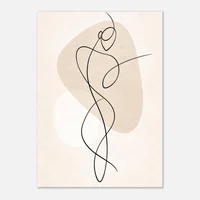 Fine Line Art Poster Man - Image 19