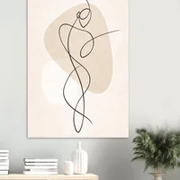 Fine Line Art Poster Man - Image 3