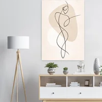 Fine Line Art Poster Man - Image 4