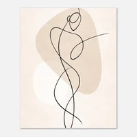 Fine Line Art Poster Man - Image 15