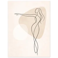 Fine Line Art Poster - Woman - Image 20