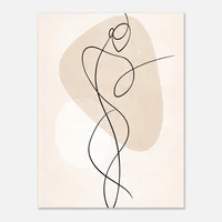 Fine Line Art Poster Man - Image 7