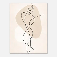 Fine Line Art Poster Man - Image 13