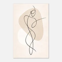Fine Line Art Poster Man - Image 11