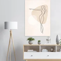 Fine Line Art Poster - Woman - Image 4