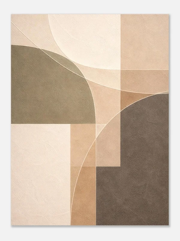 Abstract Japandi Geomatric