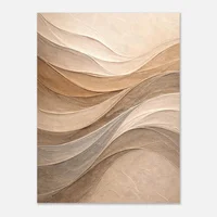 Abstract Earth Tone Sculptural Waves – Minimalist - Image 6