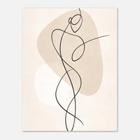 Fine Line Art Poster Man - Image 10