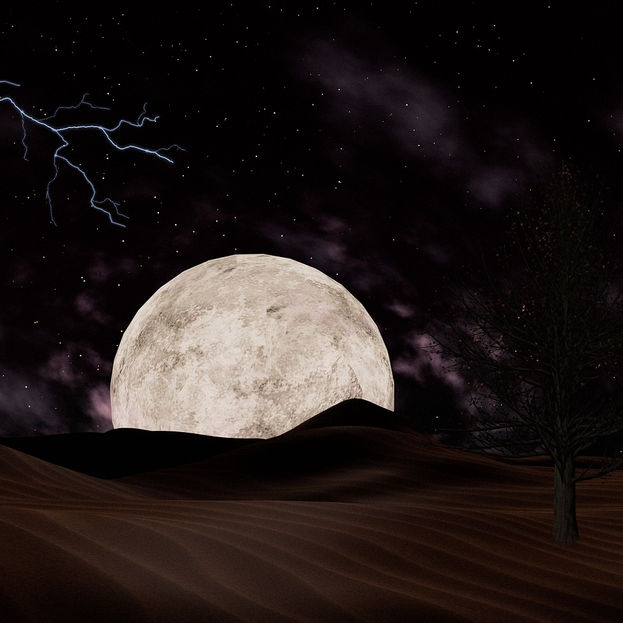 El día en que la luna se hizo arena