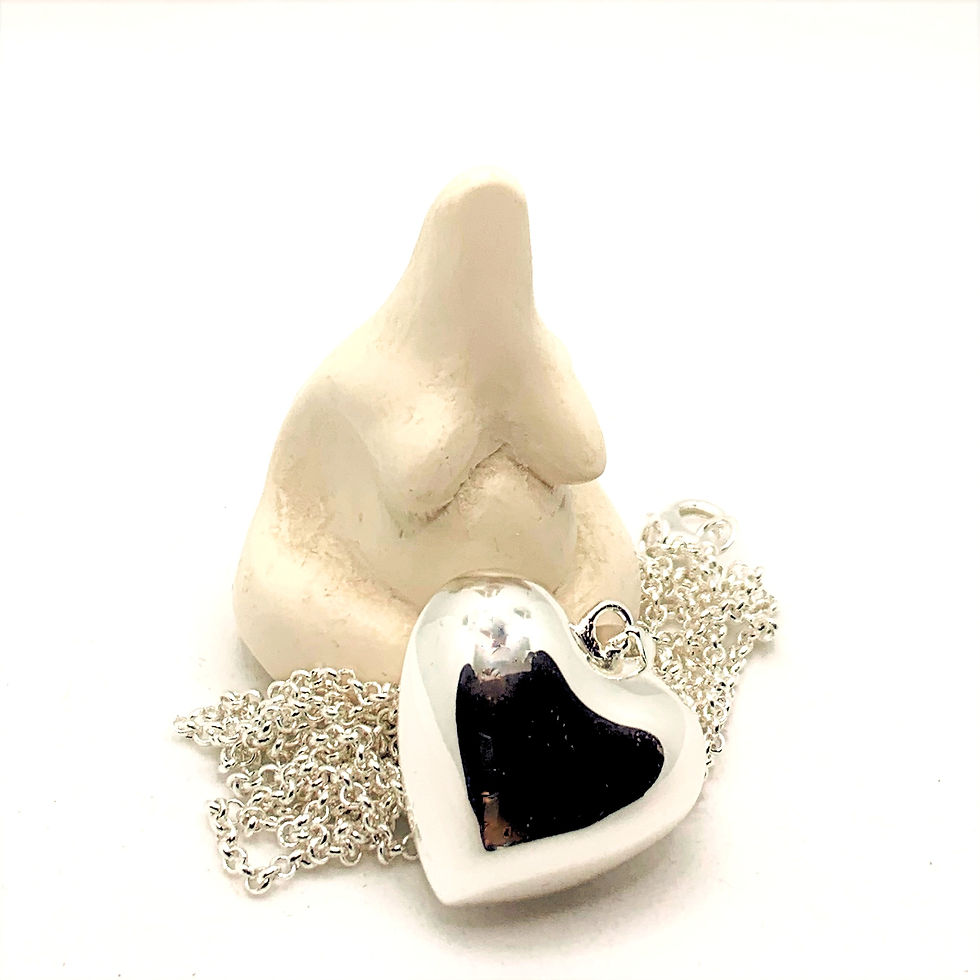 Thumbnail: Heart, Beautiful Pregnancy Bola Necklace, Harmony Ball, Mexican Bola