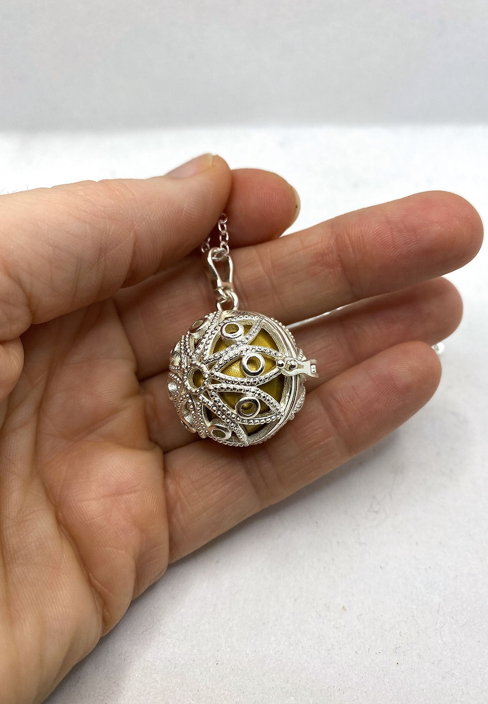 Thumbnail: Lotus, Pregnancy Bola Cage, Harmony Ball, Mexican Bola, Baby Shower Gift