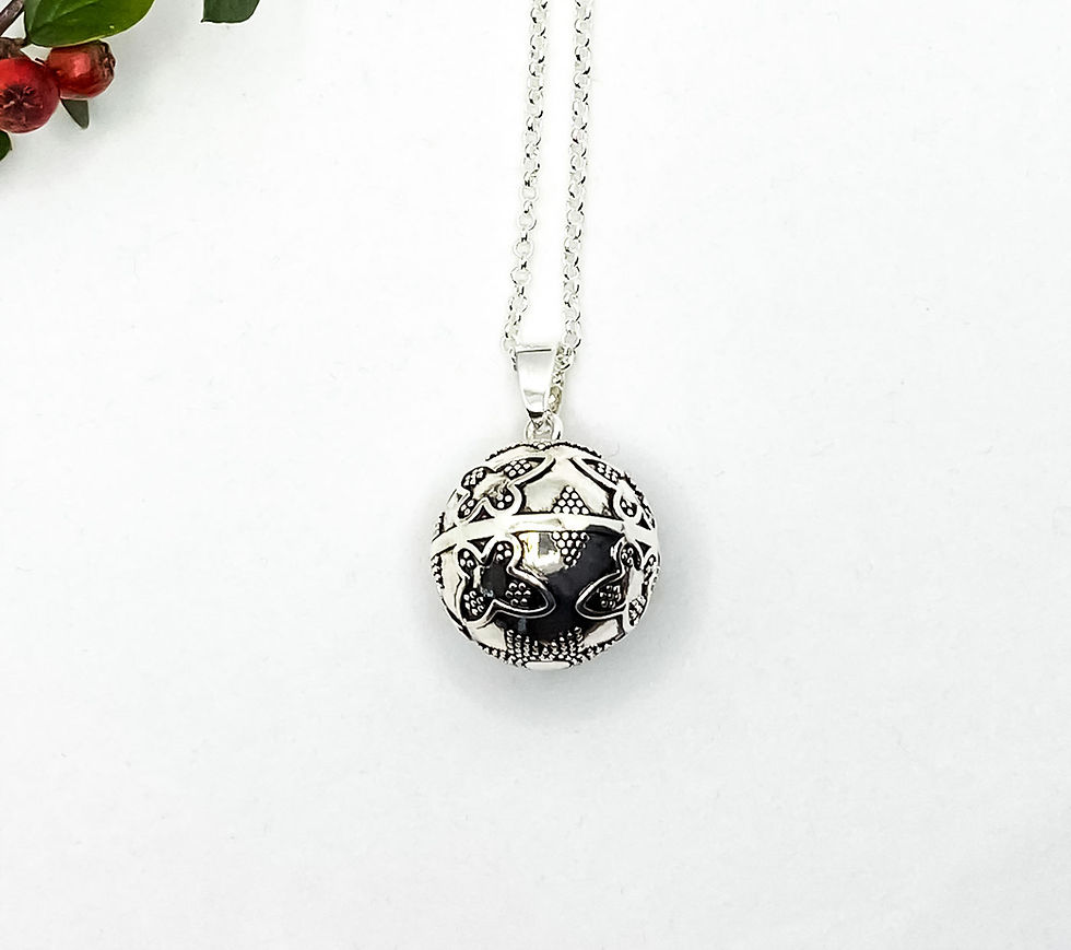 Thumbnail: Butterfly, Beautiful Pregnancy Bola Necklace, Harmony Ball, Mexican Bola
