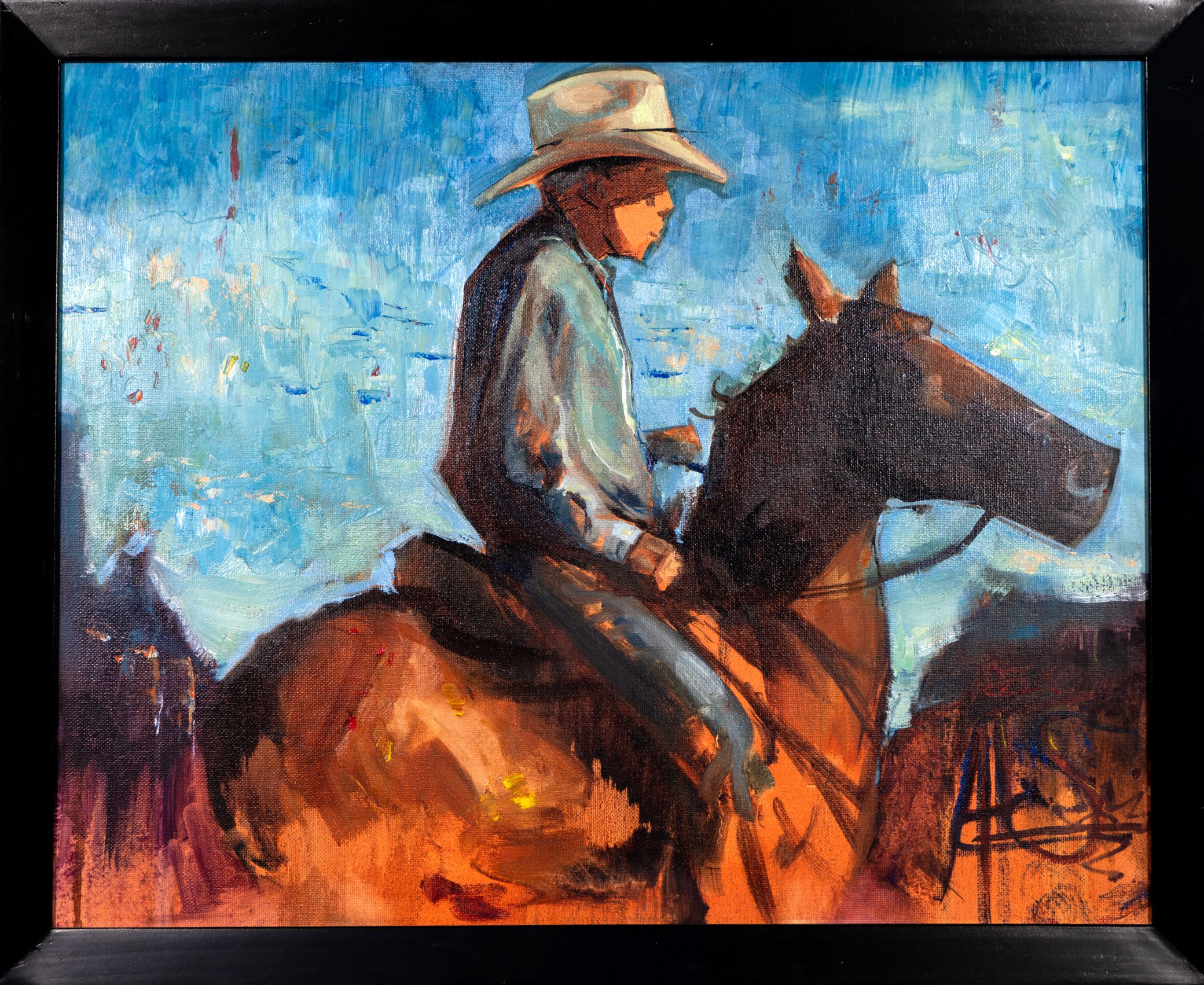 An Ape on Horseback (9x12 Print)