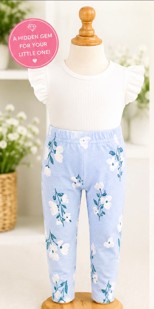 Carter's Baby Girl Floral Leggings 18 months New Without Tags