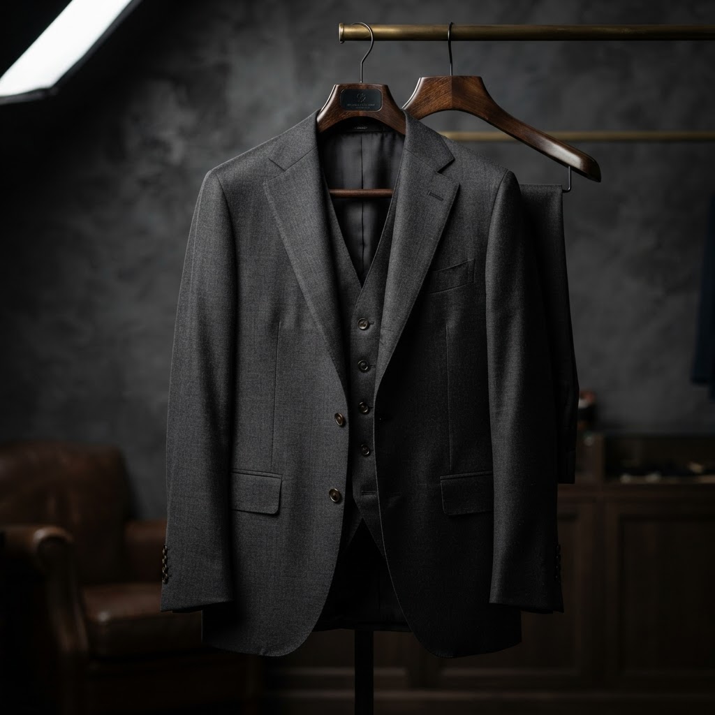 Charcoal Three-Piece Suit