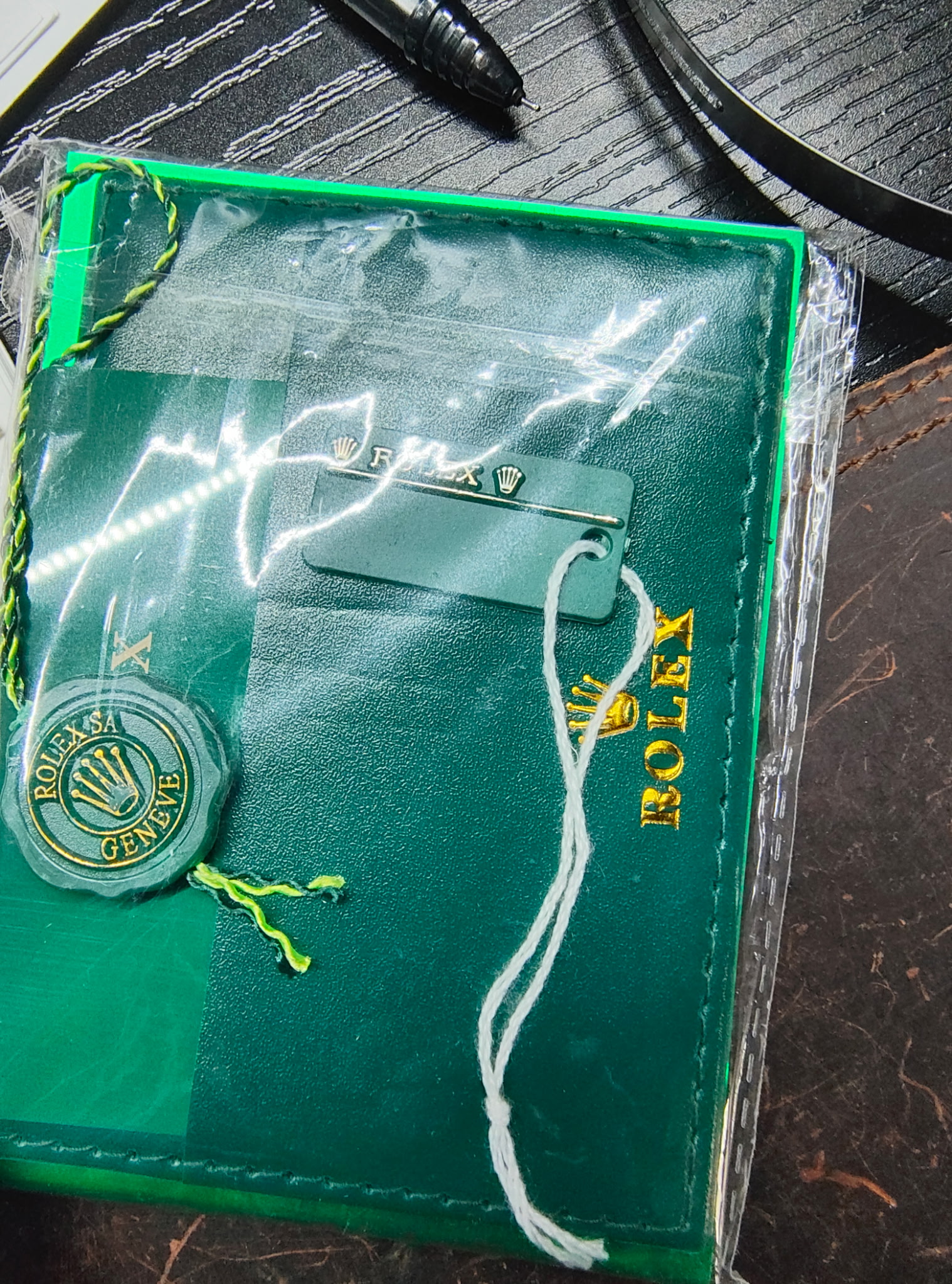 Rolex — Green Dial, Gold-Tone Bracelet, Boxed Set